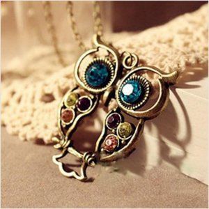 Colorful Owl Necklace